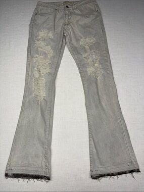 Men's Distressed Bootcut Jeans